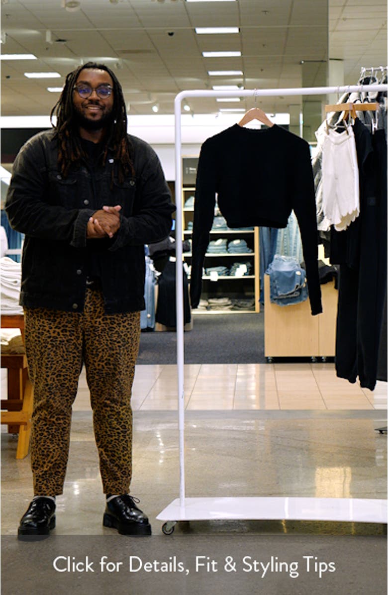 Phoenix Bouclé Long Sleeve Crop Top, sales video thumbnail