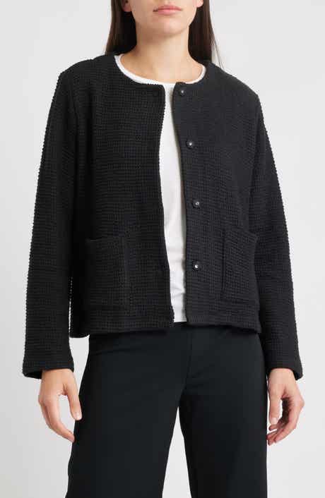 Eileen Fisher Textured Organic Cotton Jacket