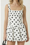 selected White / Black Polka Dot