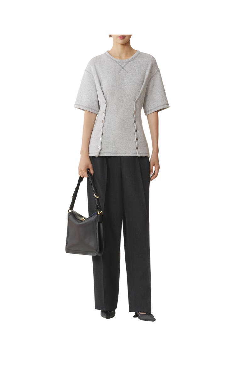 Lanvin Cotton Jersey T-Shirt, Alternate, color, Heather Grey