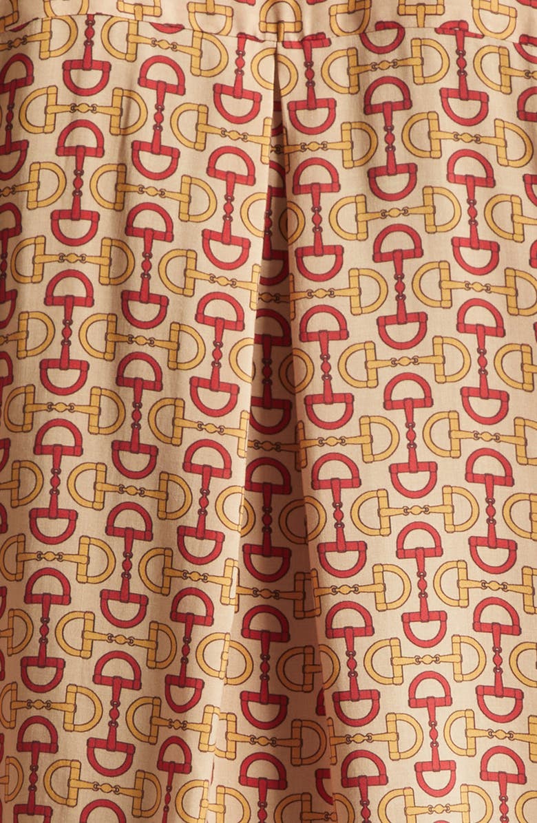 L'AGENCE Holly Print Button-Up Shirt, Alternate, color, Multi Allover Horse Bit