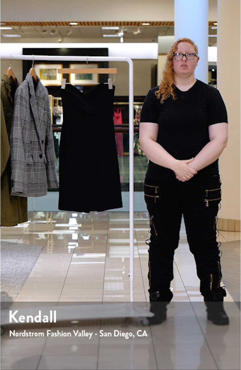 Echo Strapless Crepe Cocktail Dress, sales video thumbnail