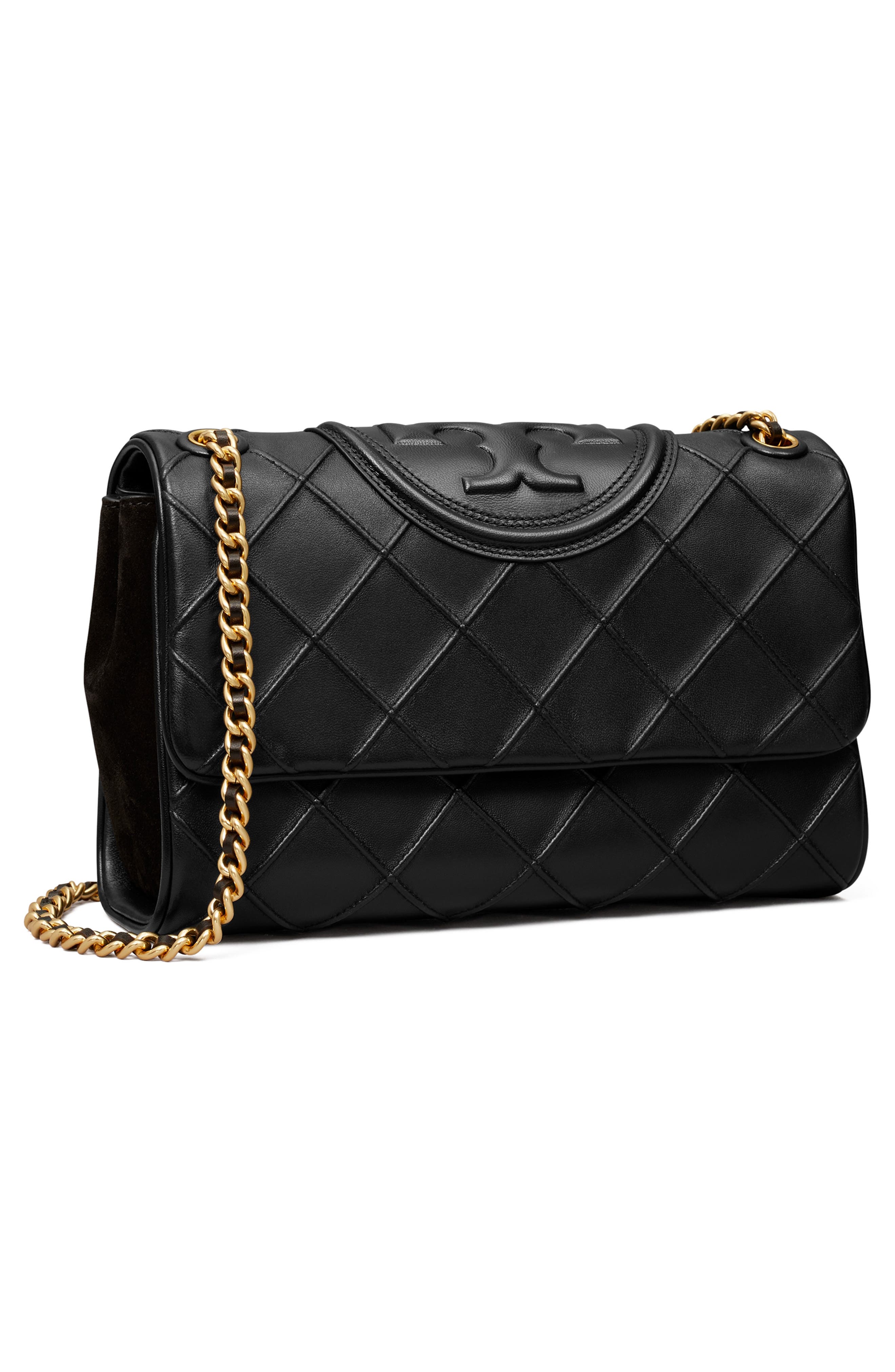 Tory Burch Fleming Soft Convertible Leather Shoulder Bag, Alternate, color, 