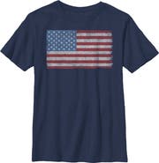 Lost Gods Boy's Lost Gods Fourth of July  Vintage Freedom  Graphic T-Shirt
