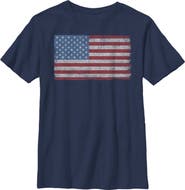 Lost Gods Boy's Lost Gods Fourth of July  Vintage Freedom  Graphic T-Shirt