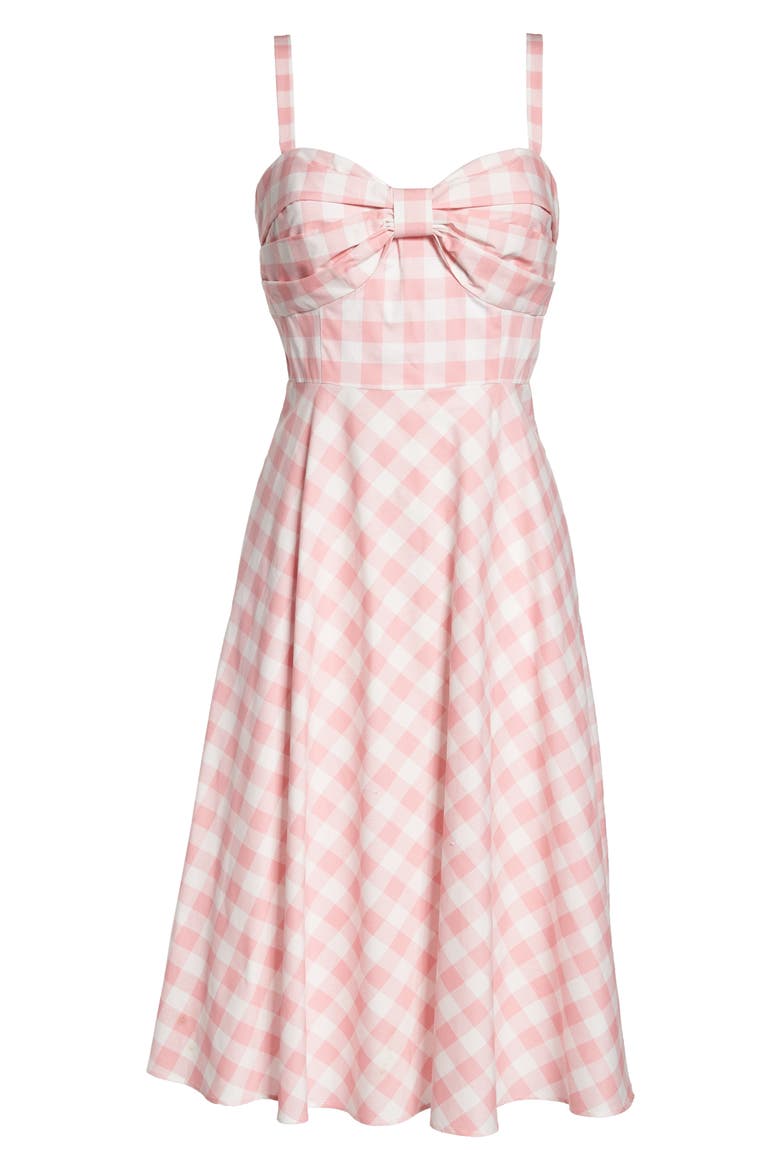 Bow Front Cotton Sundress, Alternate, color, BLUSH
