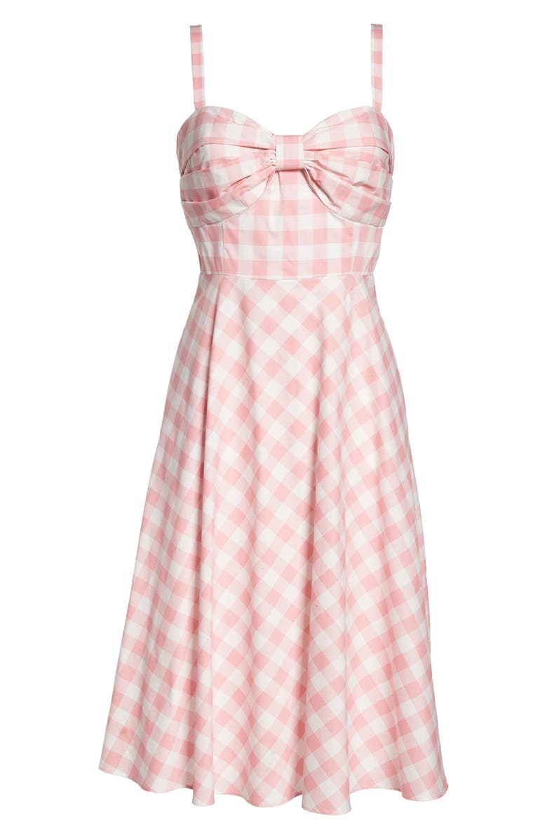 Eliza J Bow Front Cotton Sundress, Alternate, color, 