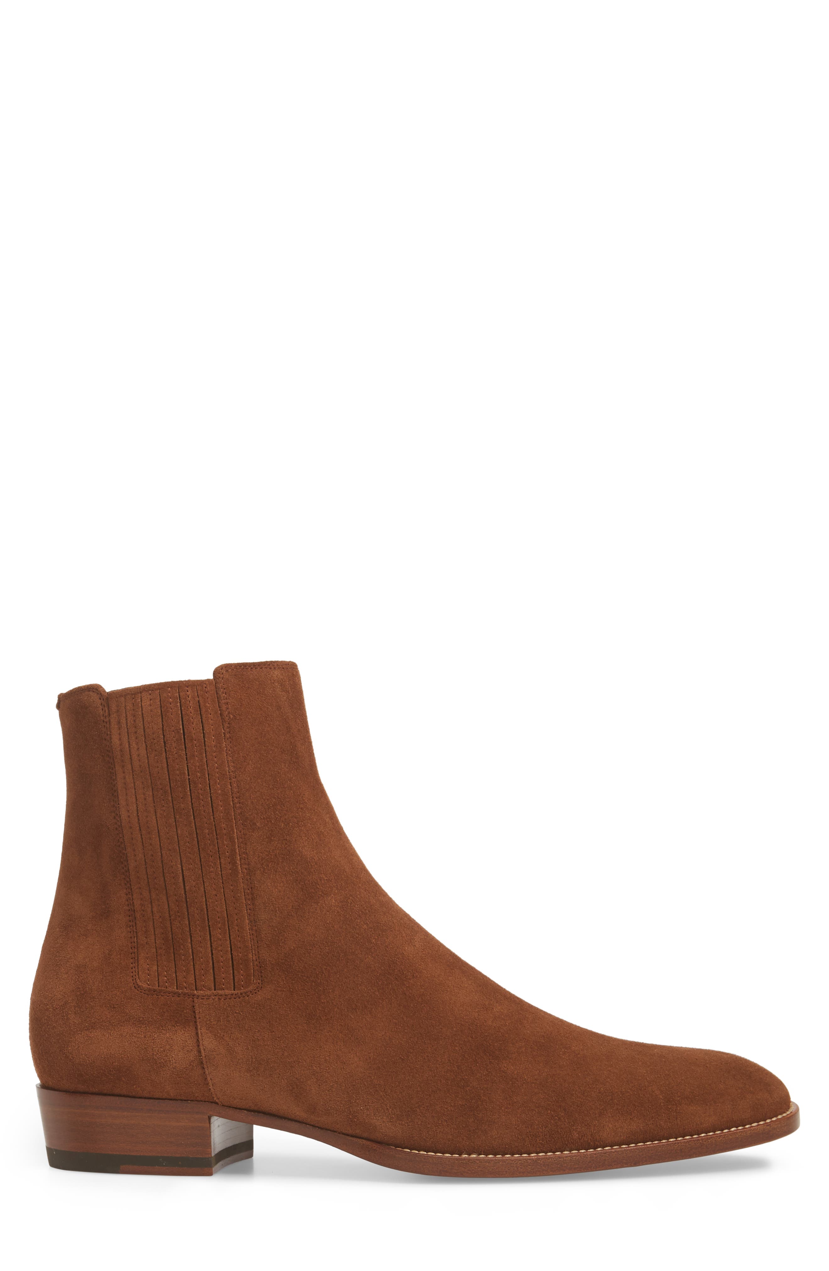 Wyatt Chelsea Boot, Alternate, color, WOOD BROWN