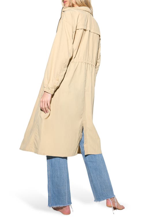 Spiritual Gangster Delancey Trench Coat With Hood In Brown