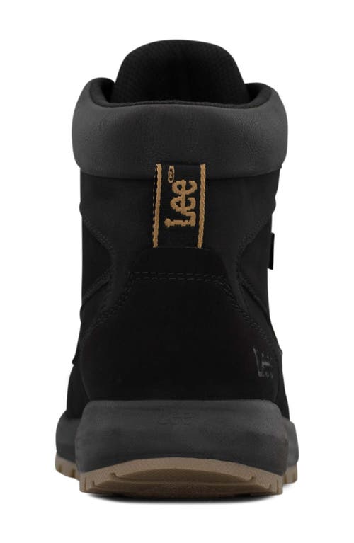 Lee Riker Lace-up Boot In Black