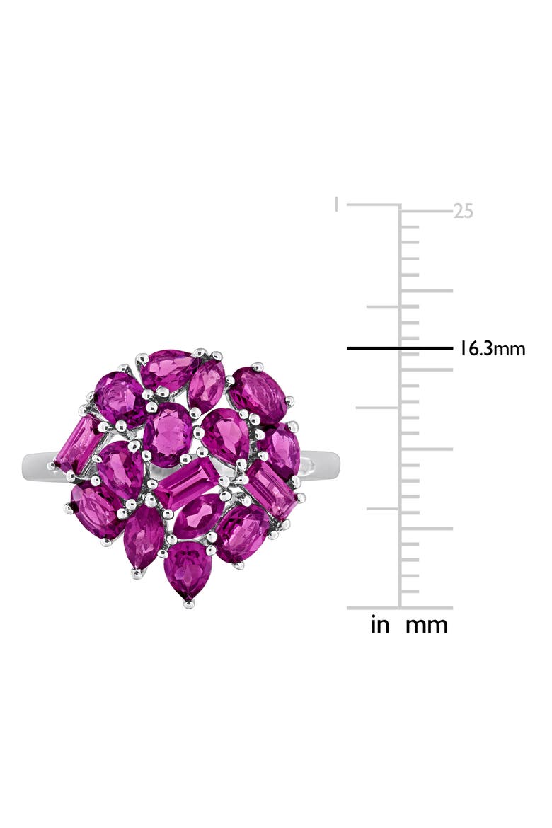 Multishape Rhodolite Garnet Ring, Alternate, color, RHODOLITE GARNET