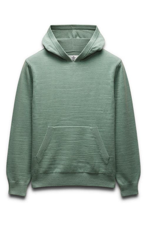 Reigning Champ Laurel Cotton Slub Hoodie In Sage