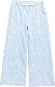 Tractr Kids' Embroidered Beach Pants