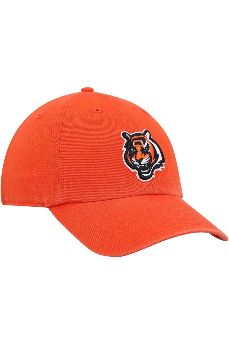 Men's '47 Orange Cincinnati Bengals Secondary Clean Up Adjustable Hat, Alternate, color, Orange
