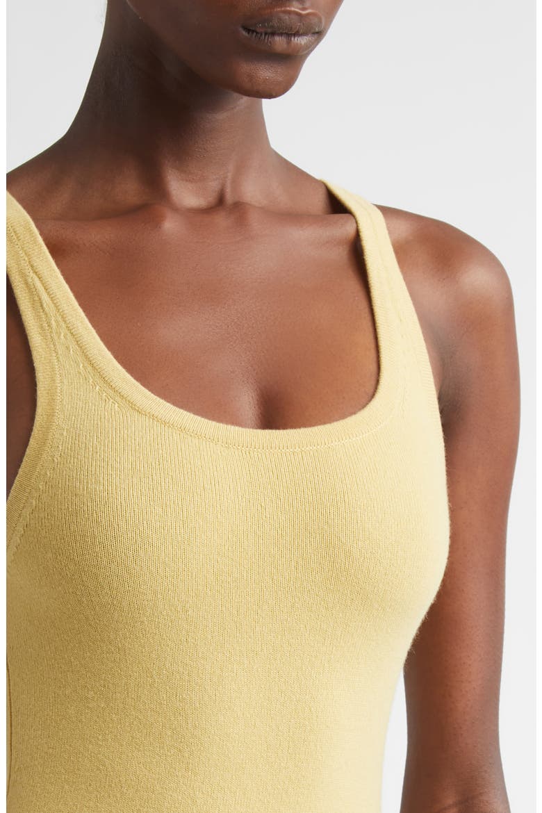 Cashmere Blend Tank Bodysuit, Alternate, color, PALOMINO