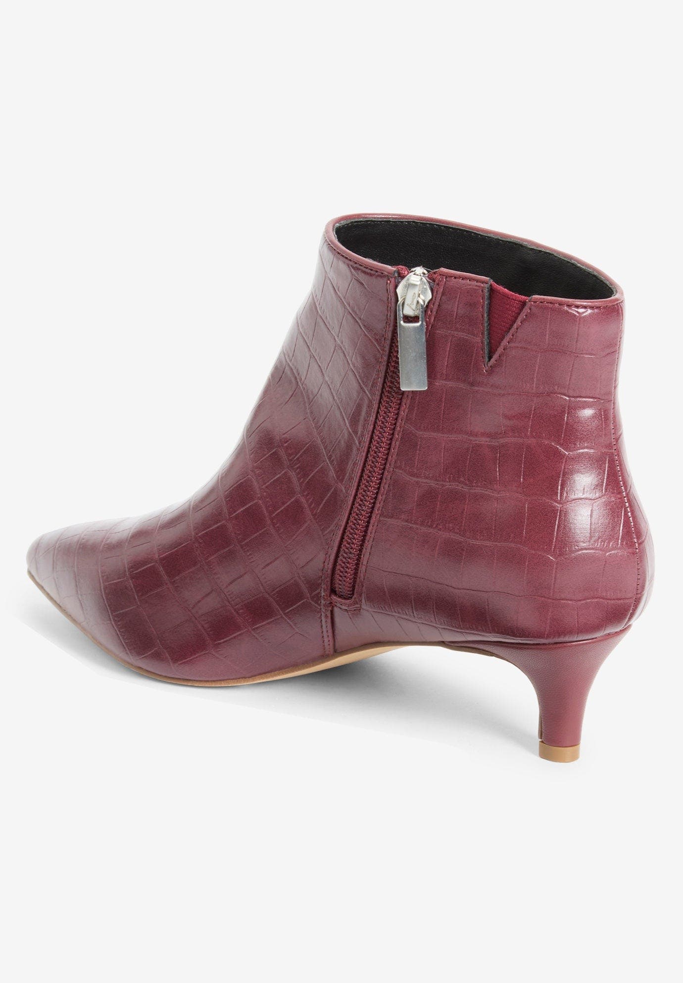 The Meredith Bootie, Alternate, color, BERRY CROCO