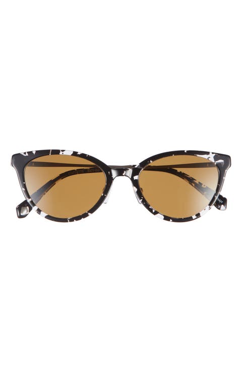 Statuette 51mm Polarized Cat Eye Sunglasses (Wide)