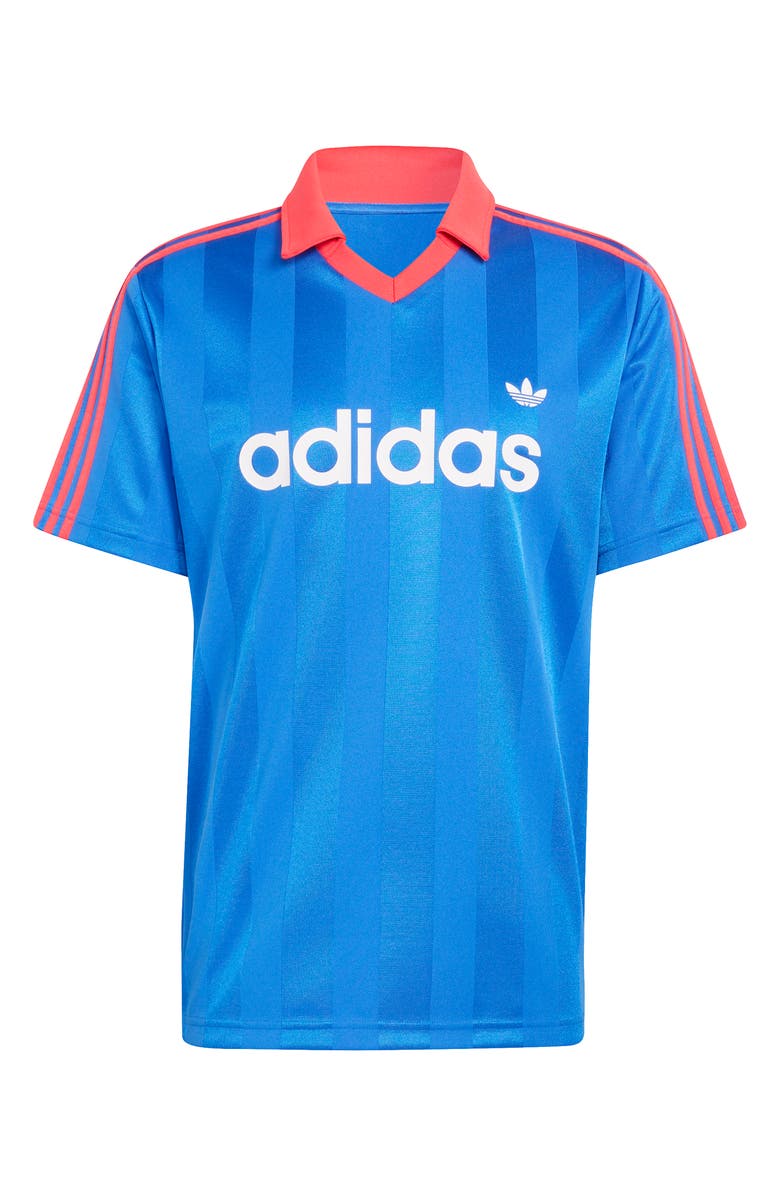 adidas Logo Jacquard Jersey, Alternate, color, Blue
