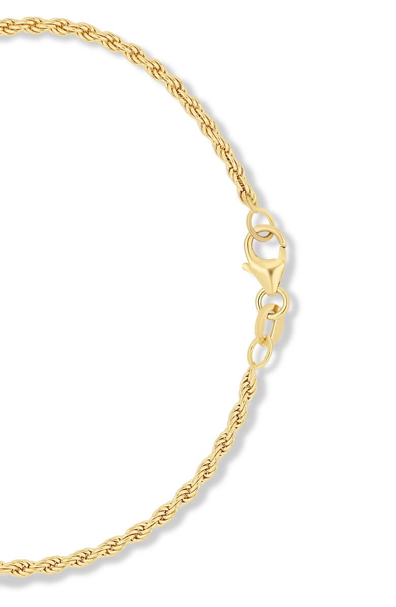 Bony Levy 14K Gold Rope Chain Bracelet, Alternate, color, 14Ky