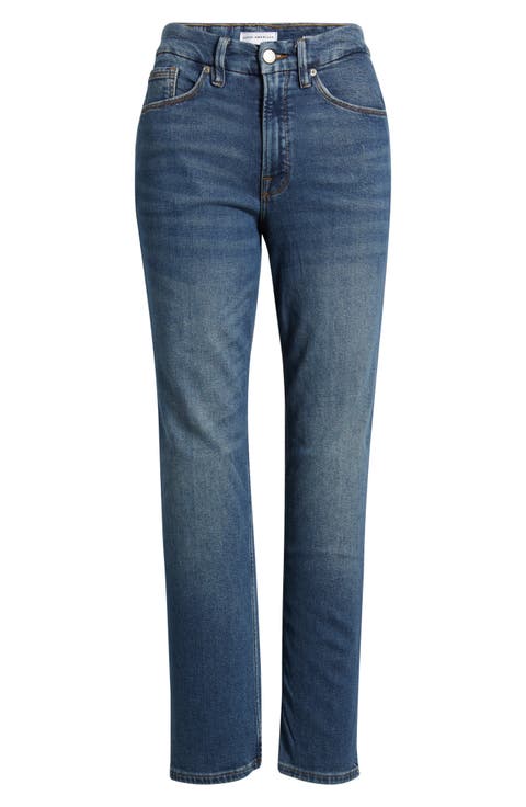Good Icon High Waist Straight Leg Jeans (Indigo 1082)