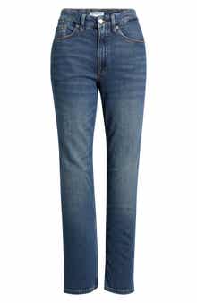 Good Icon High Waist Straight Leg Jeans