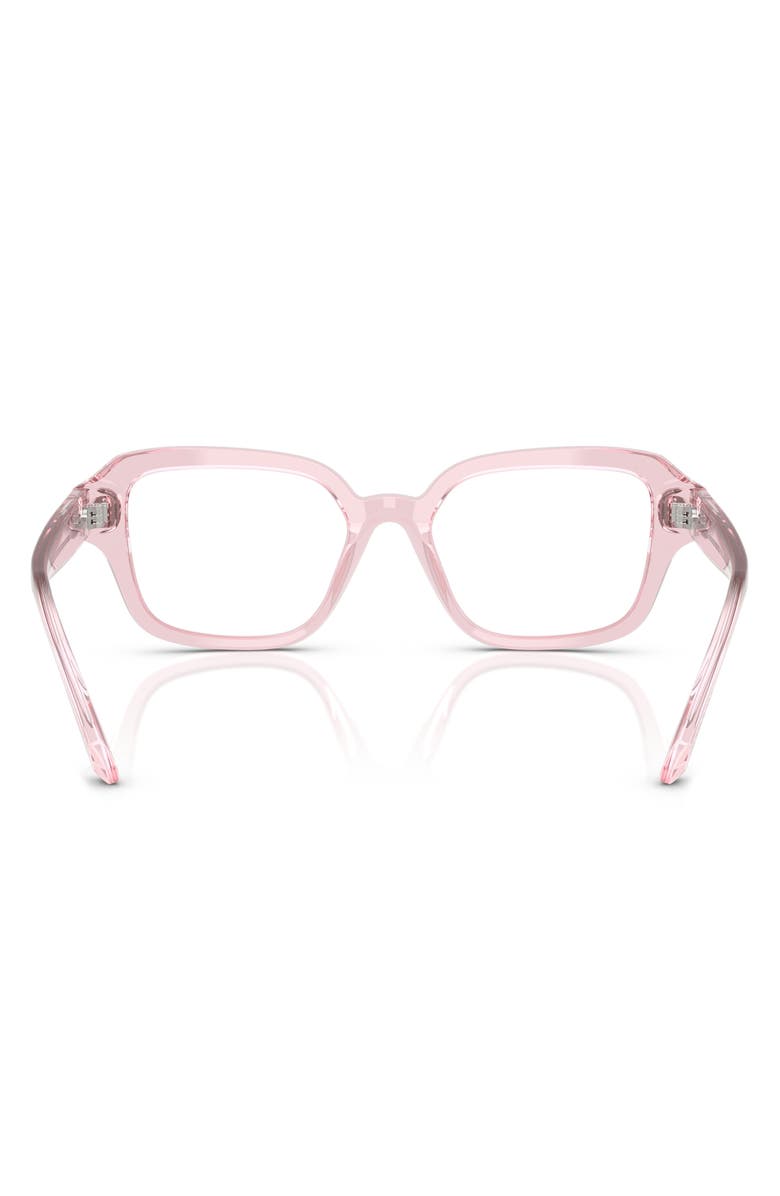 Swarovski 54mm Pillow Optical Glasses, Alternate, color, Transparent Pink