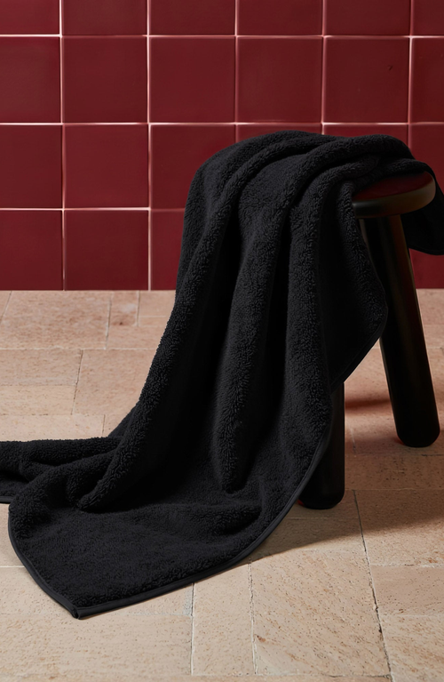 Italic Ultraplush Australian Cotton Hand Towels In Black