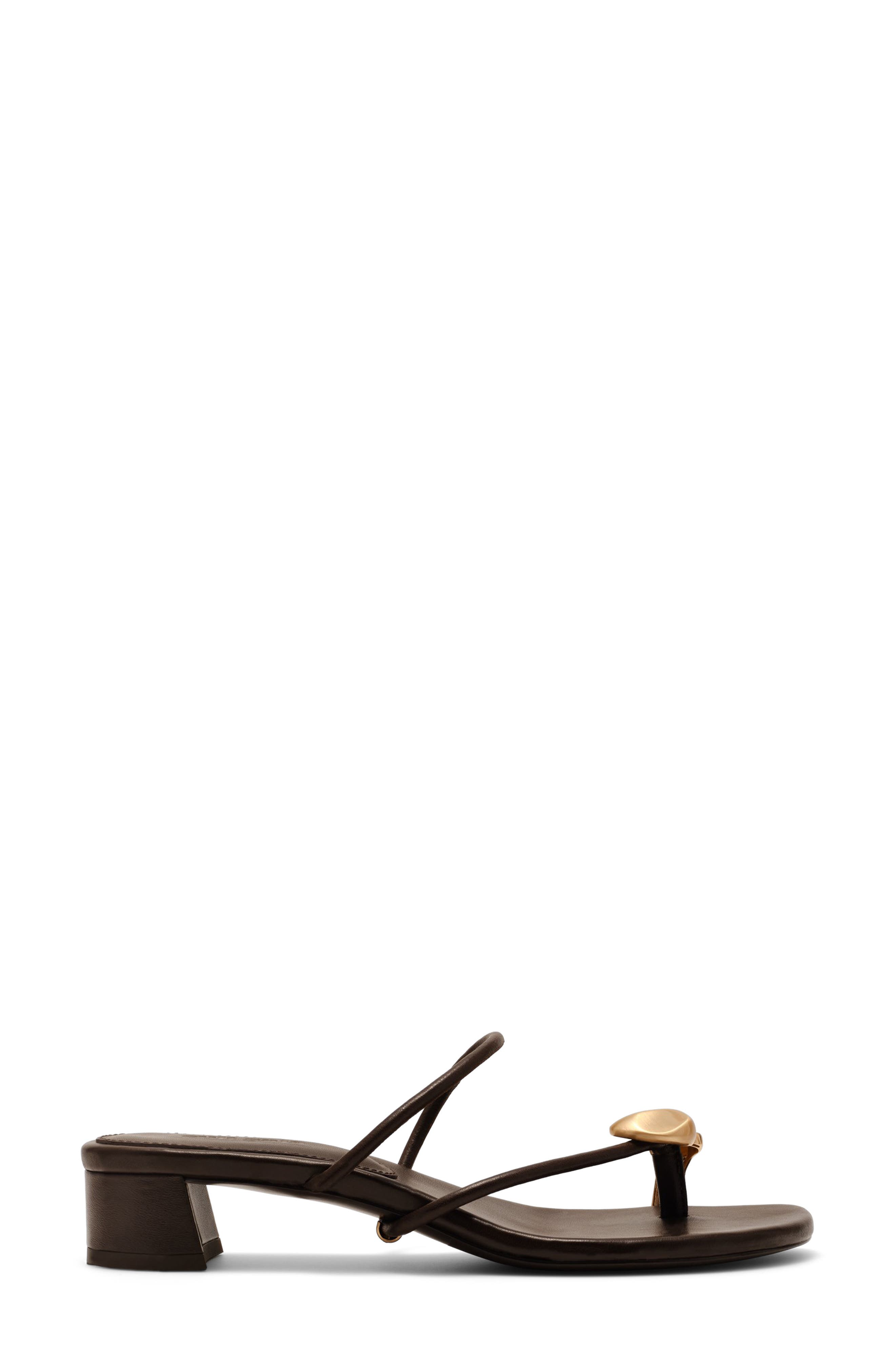 Cult Gaia Luca Leather Sandal, Alternate, color, Luwak