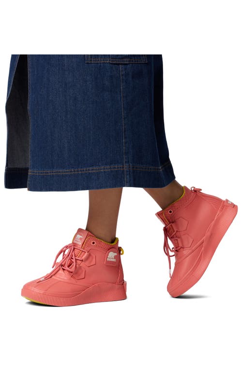 Sorel Out N About Iv Classic Waterproof Duck Boot In Coral Blossom/sea Salt