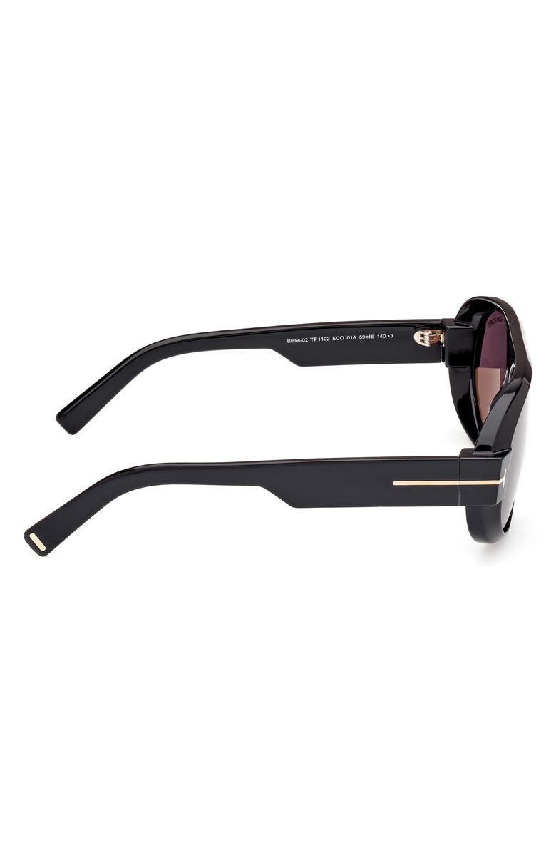 TOM FORD Blake 59mm Pilot Sunglasses, Alternate, color, 