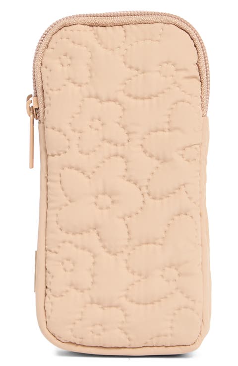 Floral Quilted Double Eyeglass Case