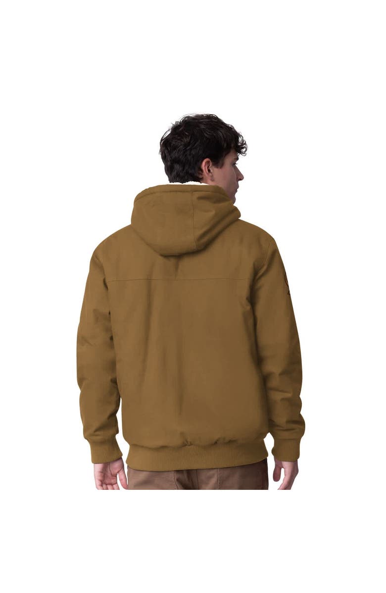 G-III SPORTS BY CARL BANKS Men's G-III Sports by Carl Banks Tan Seattle Kraken Build Up Full-Zip Hoodie Jacket, Alternate, color, Tan