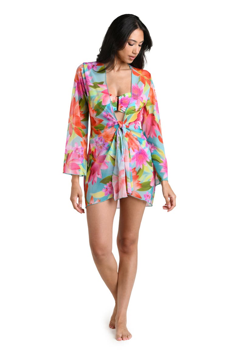 Sunset Botanica Mini Cover-Up, Alternate, color, BLUE/ GREEN MULTI