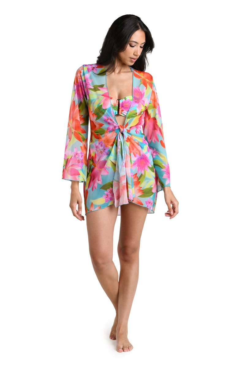 La Blanca Sunset Botanica Mini Cover-Up, Alternate, color,