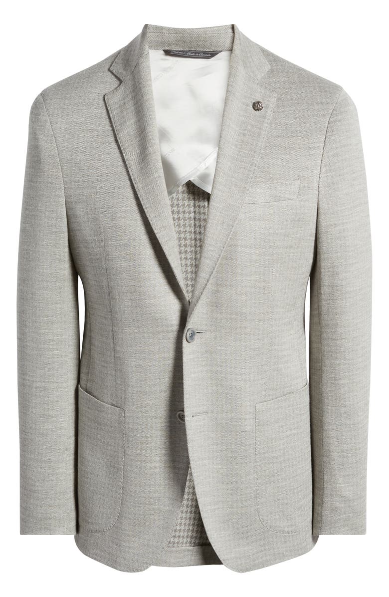 Jack Victor Hartford Knit Wool & Silk Blend Mélange Sport Coat, Alternate, color, 