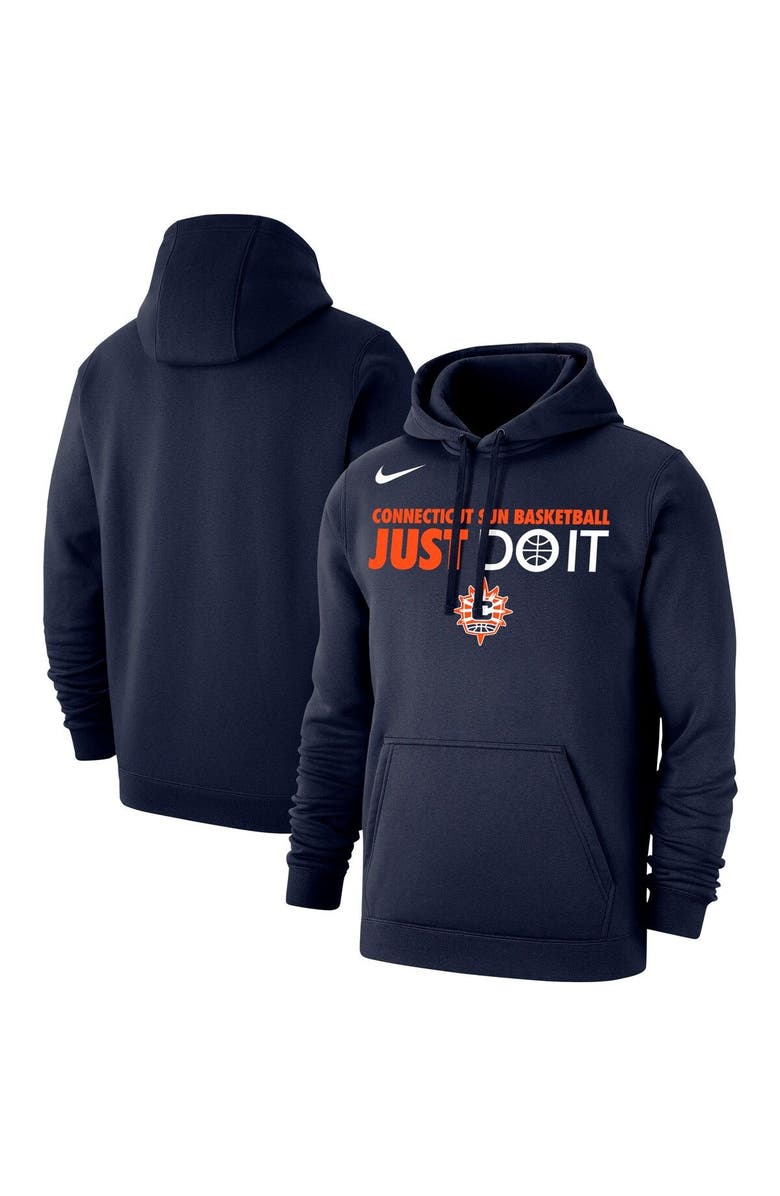 Nike Unisex Nike Navy Connecticut Sun Just Do It Club Pullover Hoodie, Main, color,