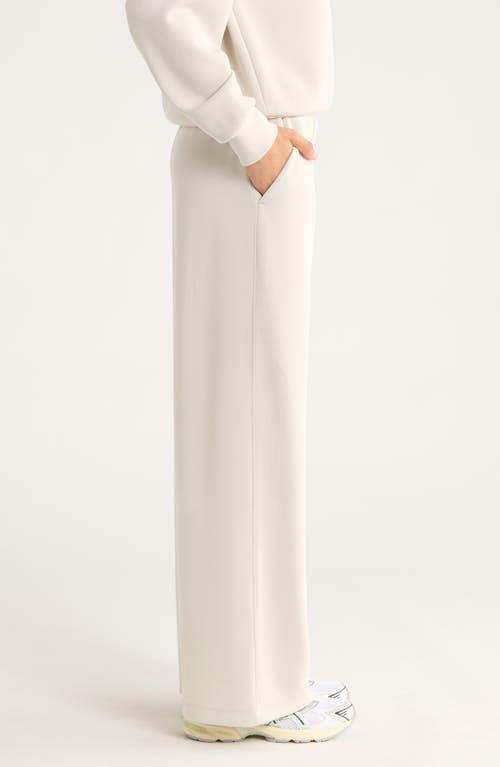 Zella Ultrasoft Knit High Waist Straight Leg Pants In Neutral