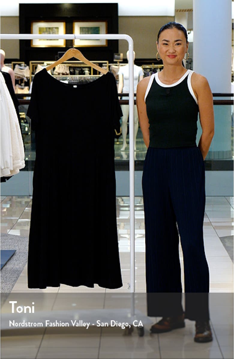 Stretch A-Line Midi Dress, sales video thumbnail