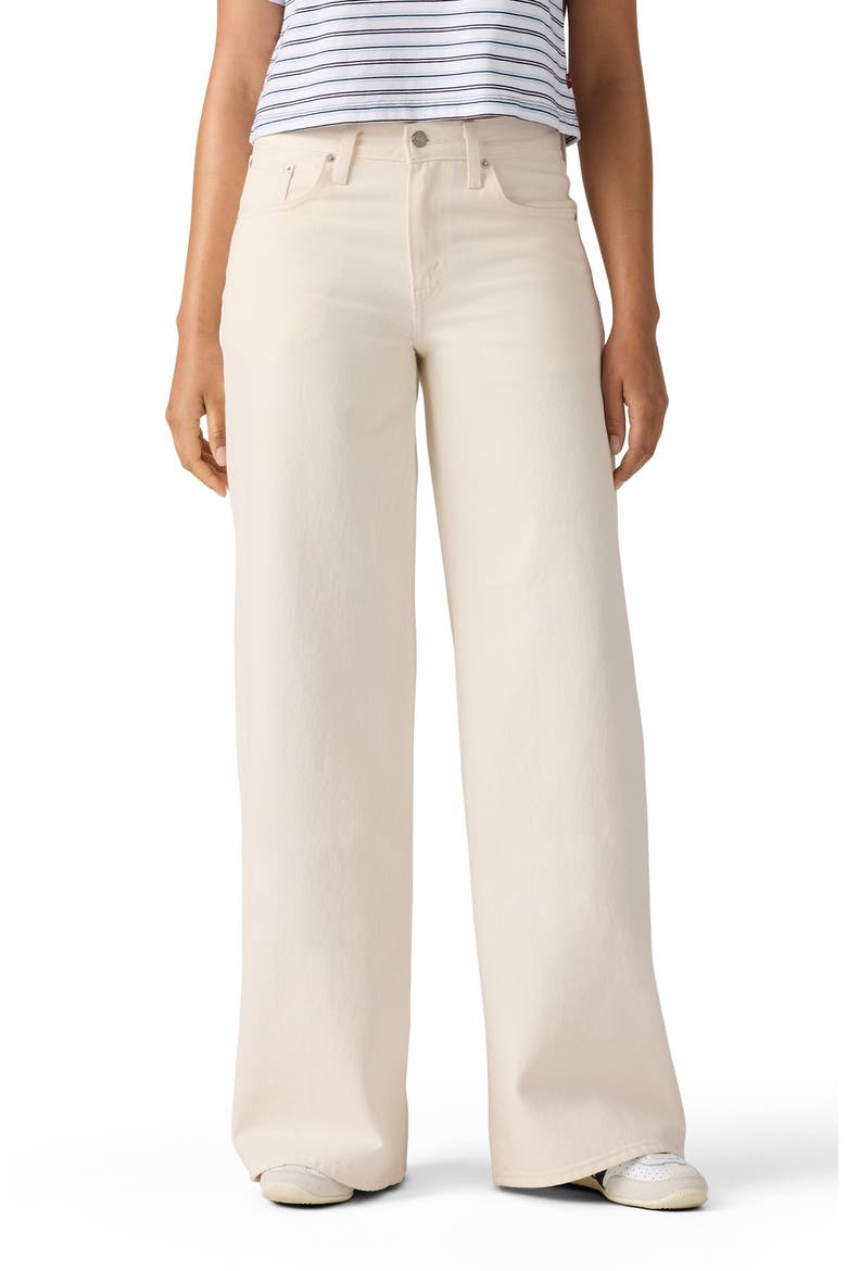 Middy Mid Rise Wide Leg Jeans, Main, color, SNOWING IN LA