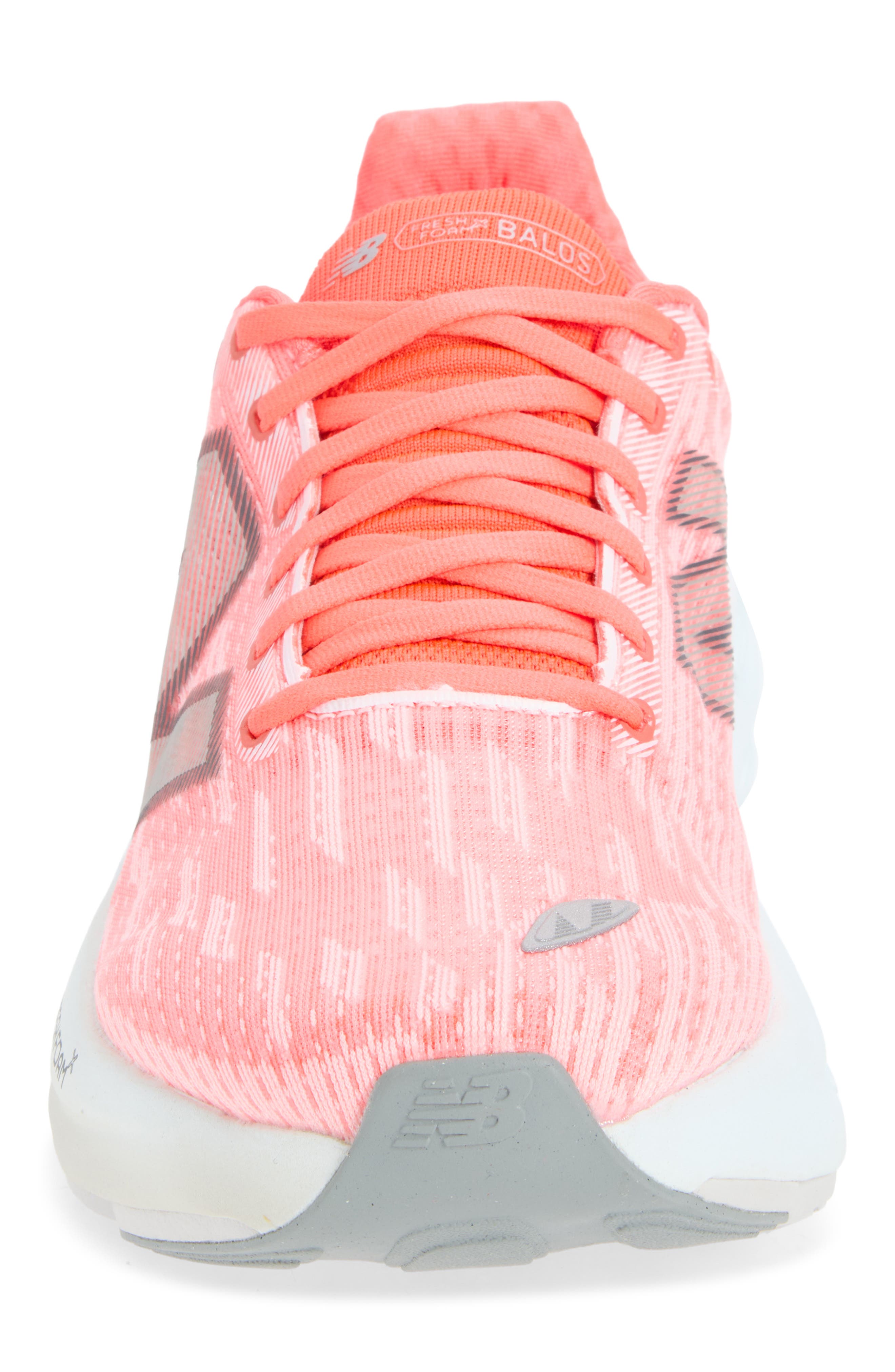 Fresh Foam Bal Running Shoe, Alternate, color, URGENT RED/ GREY MATTER