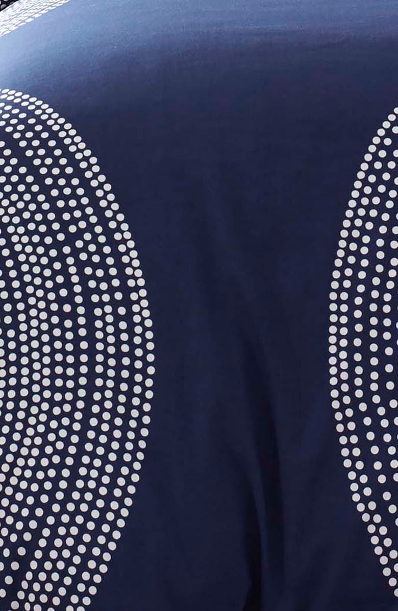 Marimekko Fokus Duvet Cover & Sham Set, Alternate, color, Dark Blue