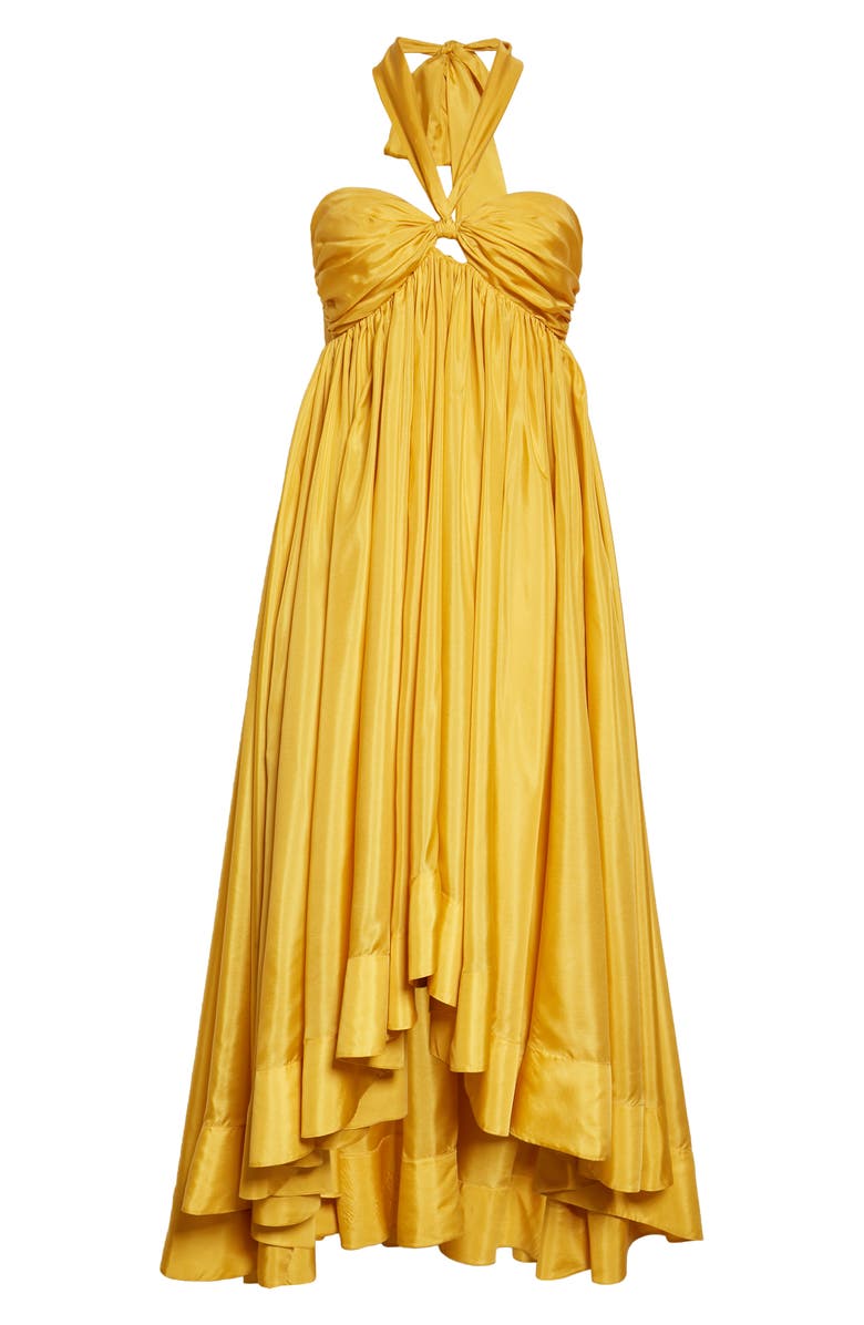 Zimmermann Devi Halter Neck Silk Dress, Alternate, color, 