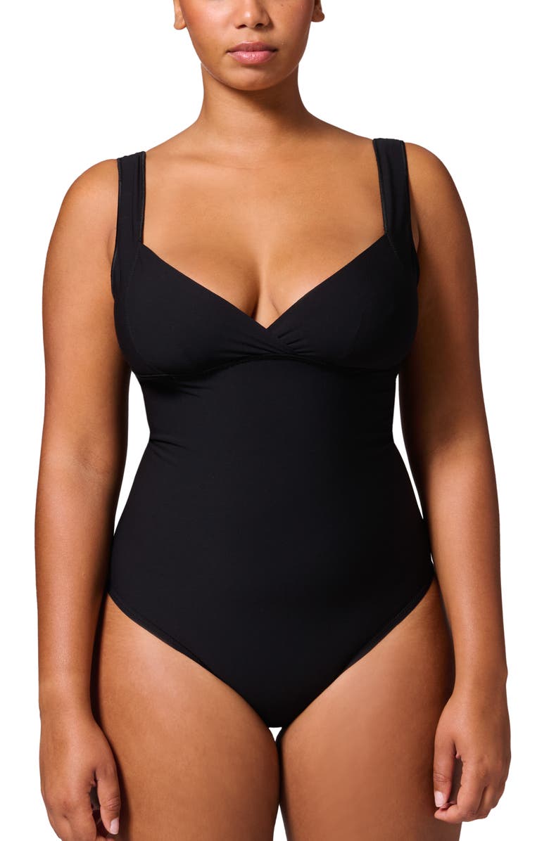 Simone Perele Story Shaper Bodysuit, Main, color, Black