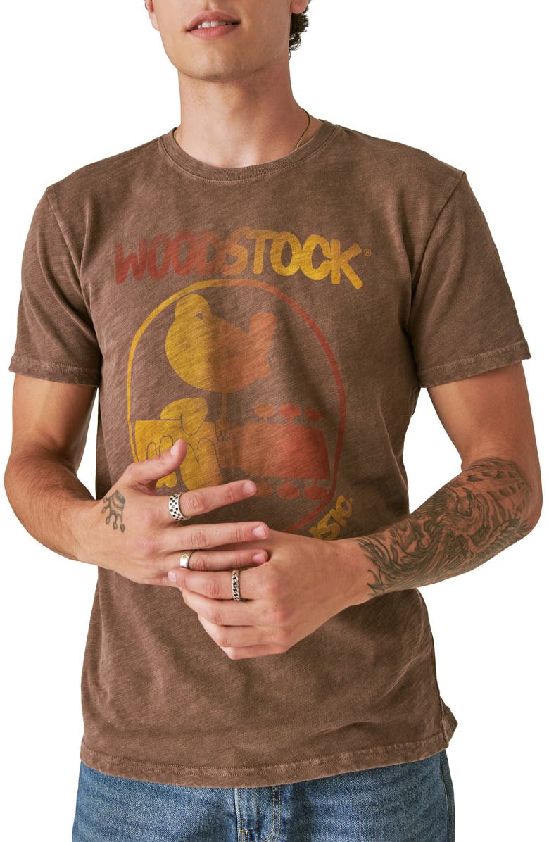 Lucky Brand Woodstock Graphic T-Shirt, Main, color, 