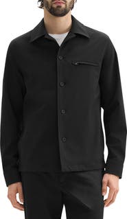 Theory Overshirt in Precision Ponte Jacket