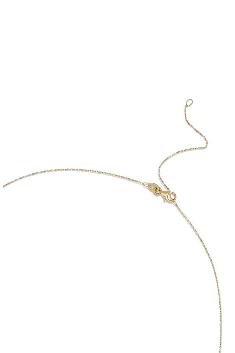Sideways 14K Gold Cross Pendant Necklace, Alternate, color, YELLOW