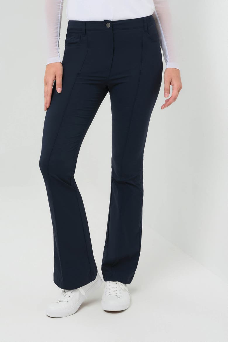 Katya Ultralight Flare Pant with Pintucking, Alternate, color, Navy