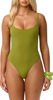 Naked Wardrobe Scoop Neck Tank Bodysuit