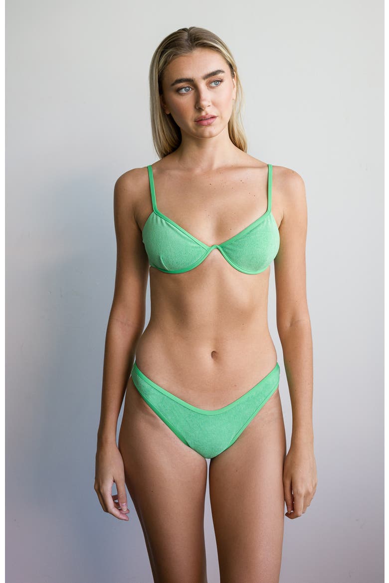 Daphne Underwire Bikini Top, Main, color, Pickleball Terry
