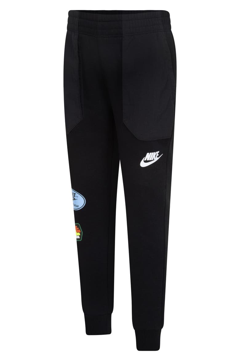 Kids' Sportswear Fleece Joggers, Alternate, color, BLACK